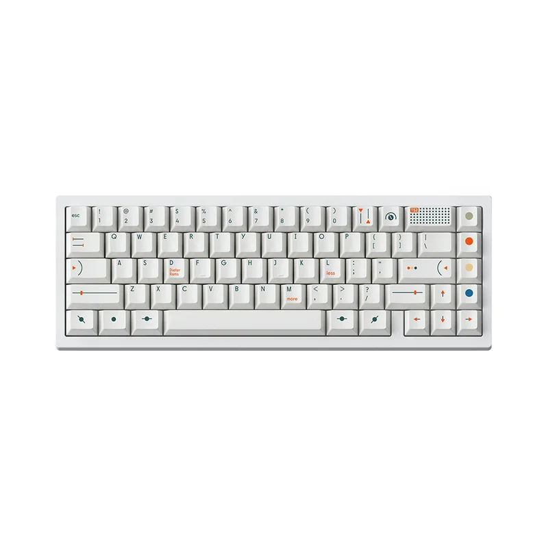 Fbb Minimalista Braun Estilo Teclado Key Cap, Original, Sublimação Térmica, Pbt, Estilo Bauhaus, Personalizado, 152 Chaves