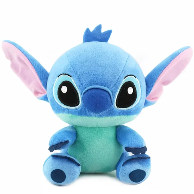 Poupées en peluche de dessin animé Disney pour enfants, jouets d\'anime, point bleu et rose, jouets en peluche amusants, cadeaux de Noël