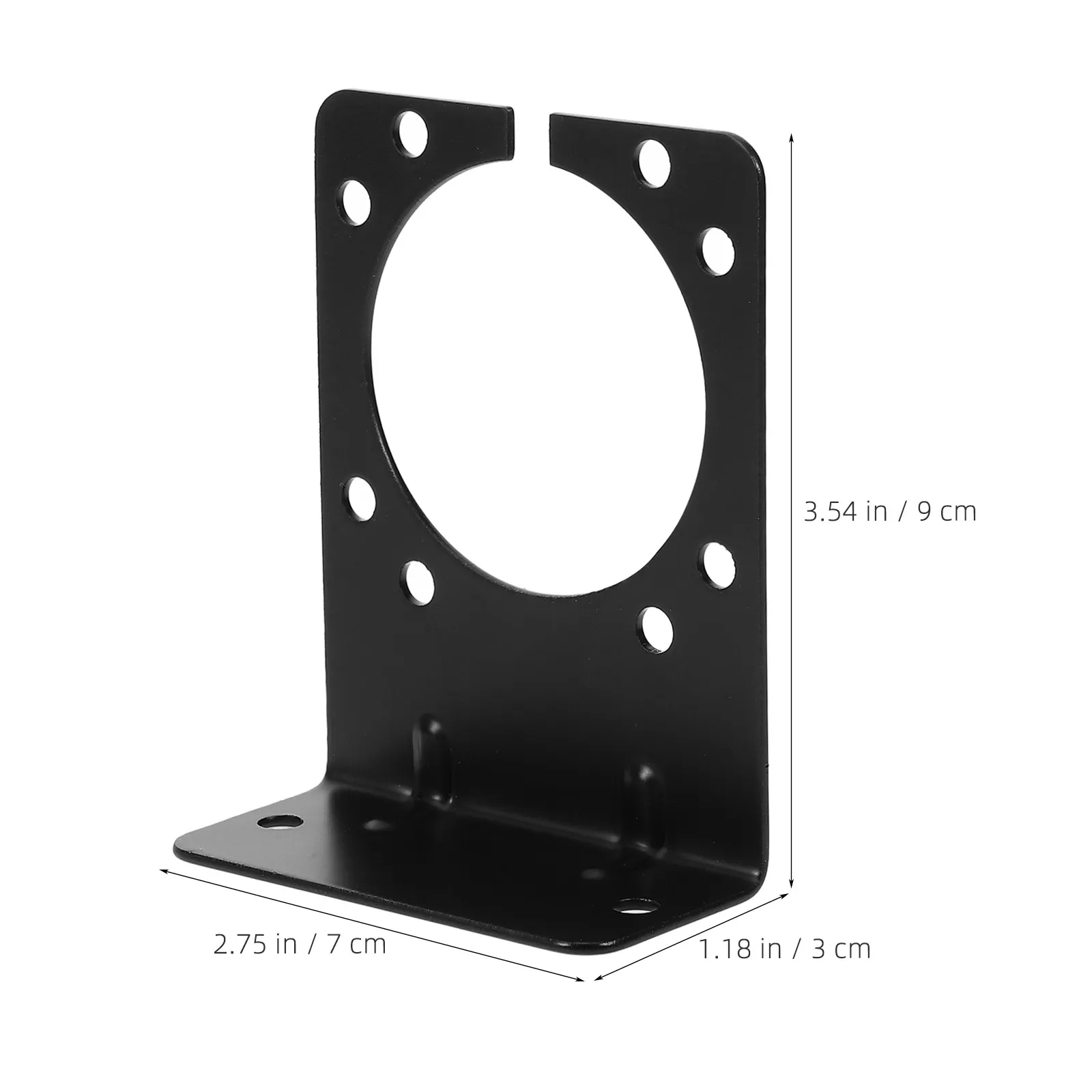 5Pcs Heavy Duty Trailer Socket Bracket 7 Pin Rv Connector Iron Mounting Bracket Reliable Pickup Trailer Wiring Mount