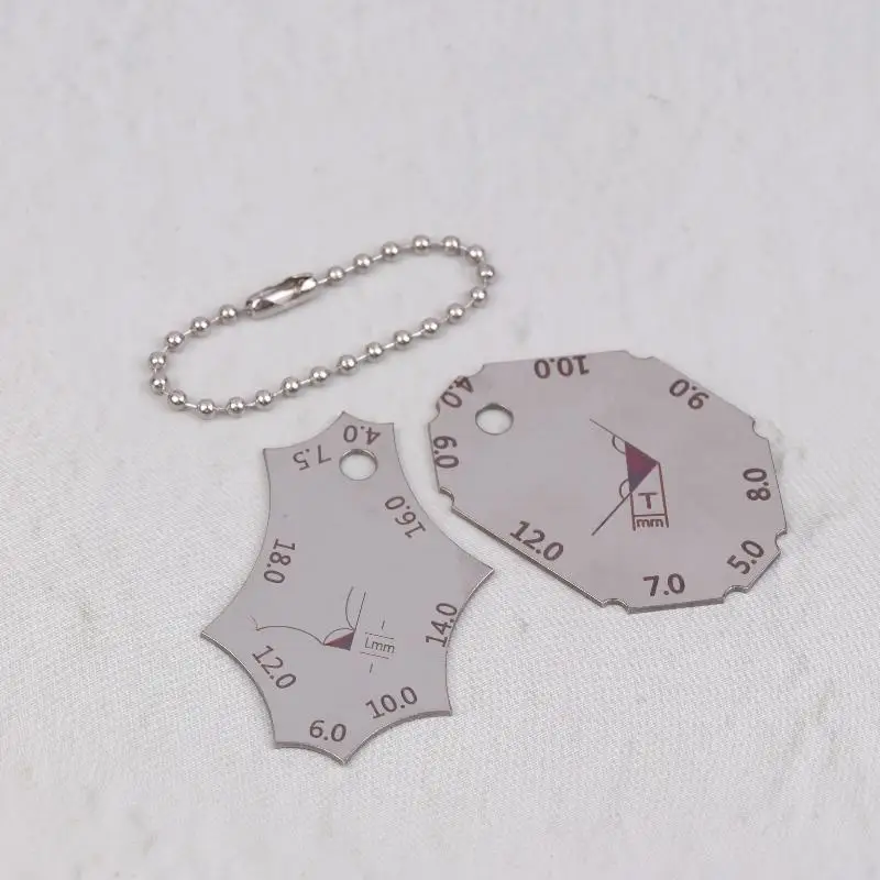 Gauge Ruler Welder Inspection Tool Welding Joint Two-piece Gauge Fillet Weld Welding Throat Depth Leg Length