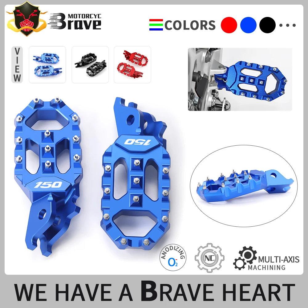 

Motorcycle accessories CNC Aluminum Foot Pegs Pedals FootRest Footpegs For CRF150R CRF 150R CRF150 R 2007-2023 2024 2025