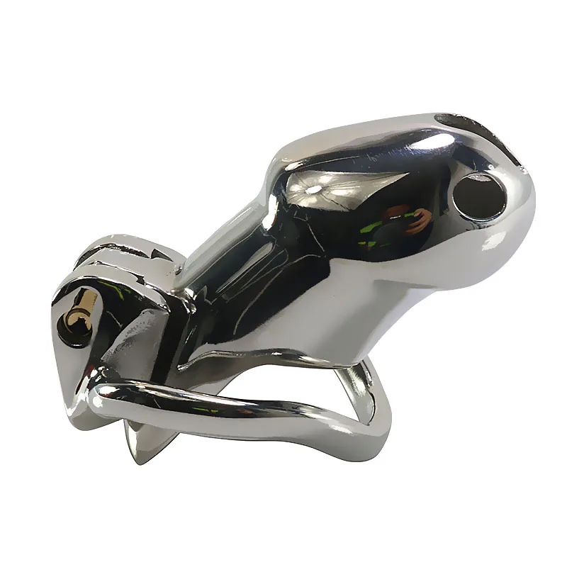 Stainless steel Male Chastity Belt Cock cage Penis Lock chastity device Cock ring sex toys for men CB6000 view 5