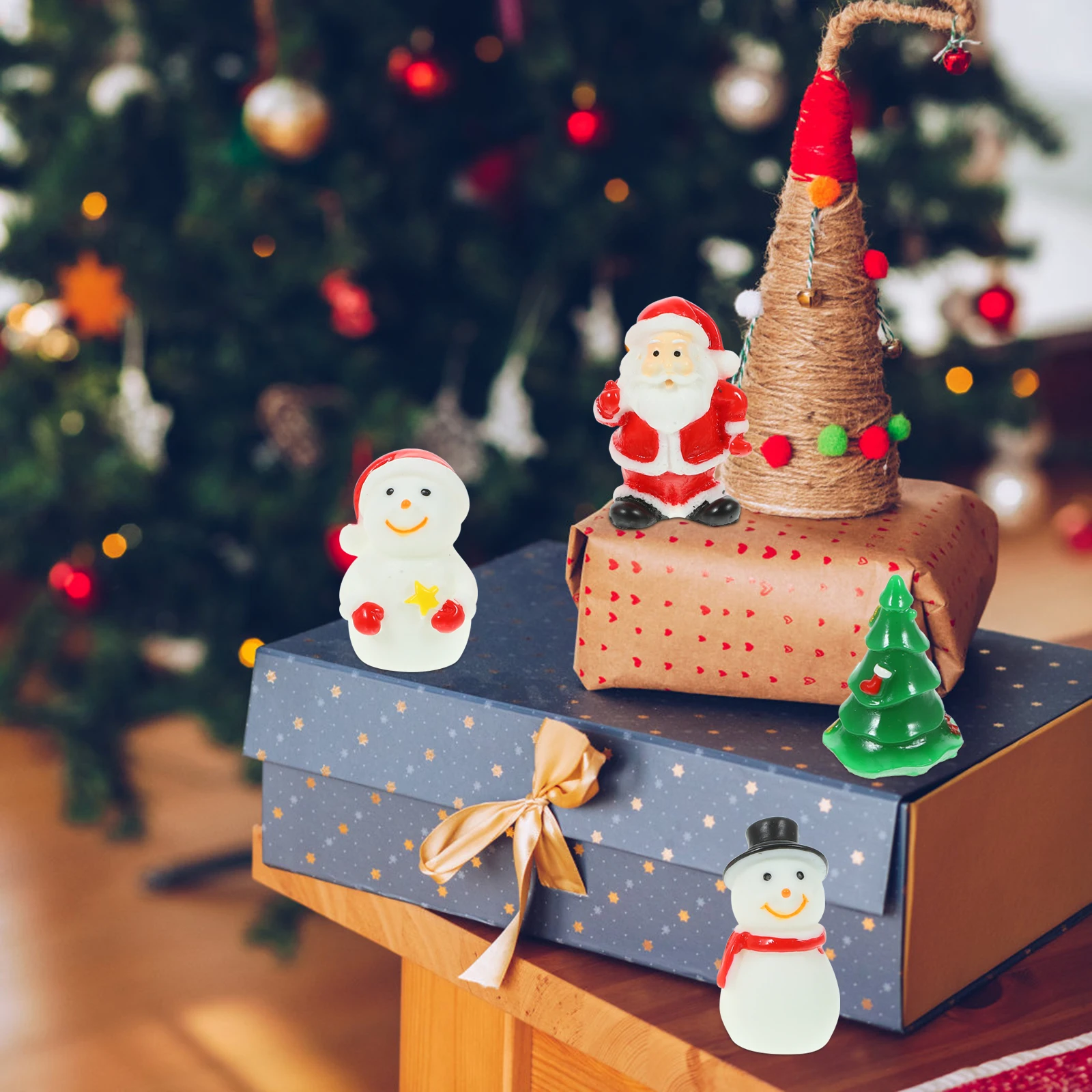 

Christmas Ornaments Doll House Home Figurines Decoration Resin Crafts Mini Bulk Miniature Chrisimas Decorations Ornaments