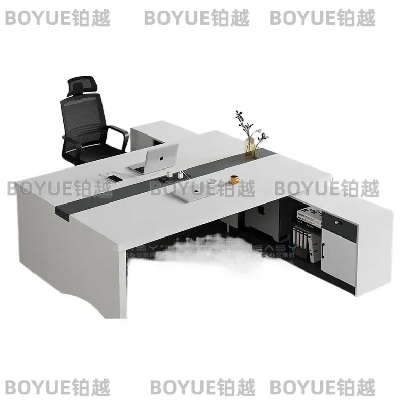 for Staff Table Double Face to Face Financial Desk Simple Modern Manager Supervisor Desk and Chair Combination Two People in