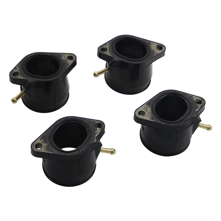 4pcs Carburetor Interface Adapter Intake Pipe For Yamaha 4JH-13586-02 4JH-13596-02 YZF600R Thundercat 1995-2007