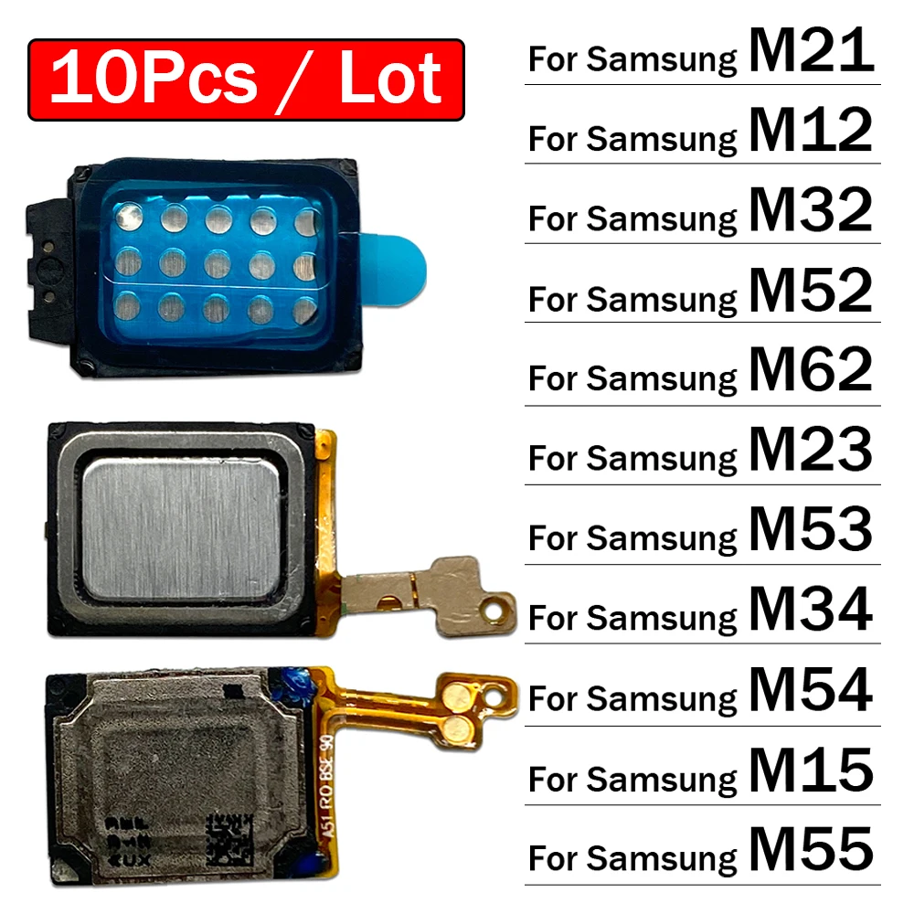 

10 шт./лот, зуммер, звонок, громкий динамик, гибкий ленточный кабель для Samsung M21 M12 M32 M52 M62 M23 M53 M34 M54 M15 M55