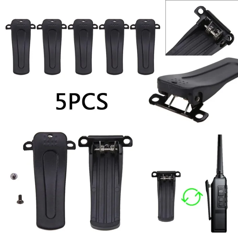 5 x belt clip for Retevis H777,Fit for Baofeng BF-666S, 777S BF-888S 2-way radio for Baofeng BF-666S, BF-777S, BF-888S New 5PC