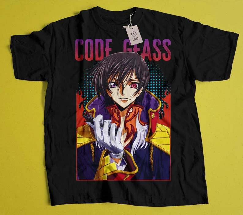 Code Geass T-shirt Oversized Unisex Streetwear Trendy Cotton Fashion Street Casual Classic Loose hot product Couples Comfortable
