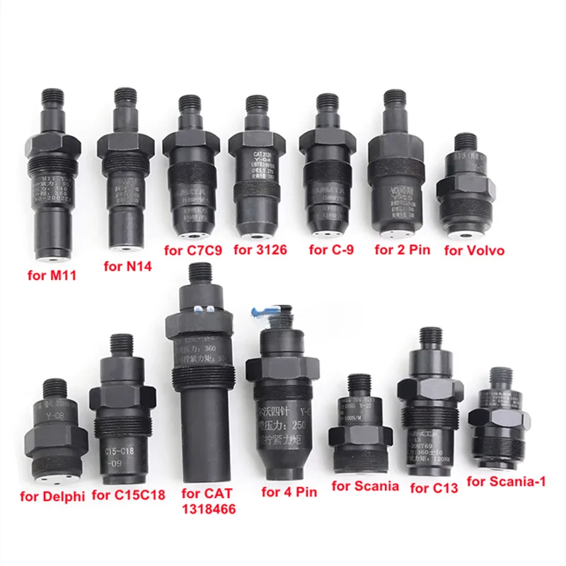 Diesel Common Rail Injector Injecting Pressure Test Tool Nozzle Adaptor for CAT C7 C12 C13 Cummnins M11 N14 Volvo Scania Hyundai