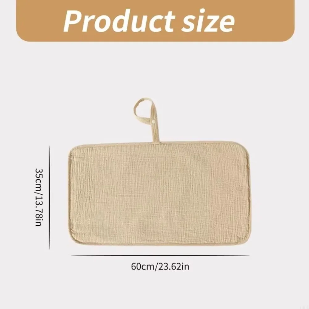 Matelas à langer doux pour bébé, tapis à langer pour bébé, fort absorbant, hypoallergénique, drap à couches en pur coton, coussin de lit pour bébé