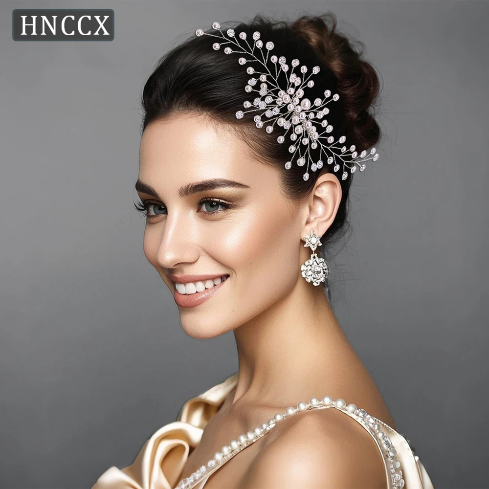 YouLaPan Fashion Bridal White Color Pearls Hair Comb Wedding Rhinestone Hair Accessories Elegant Women Party Headpiece HP341