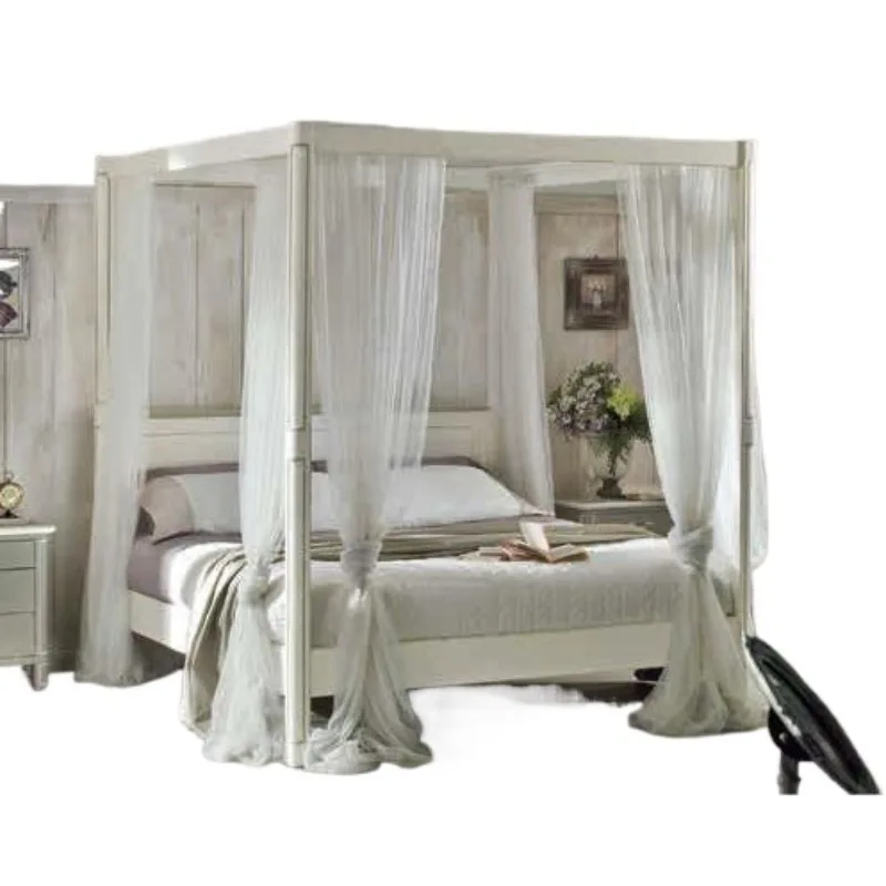 Ceiling beds with foldable large sheet size mesh mosquito nets for summer bedroom and outdoor use