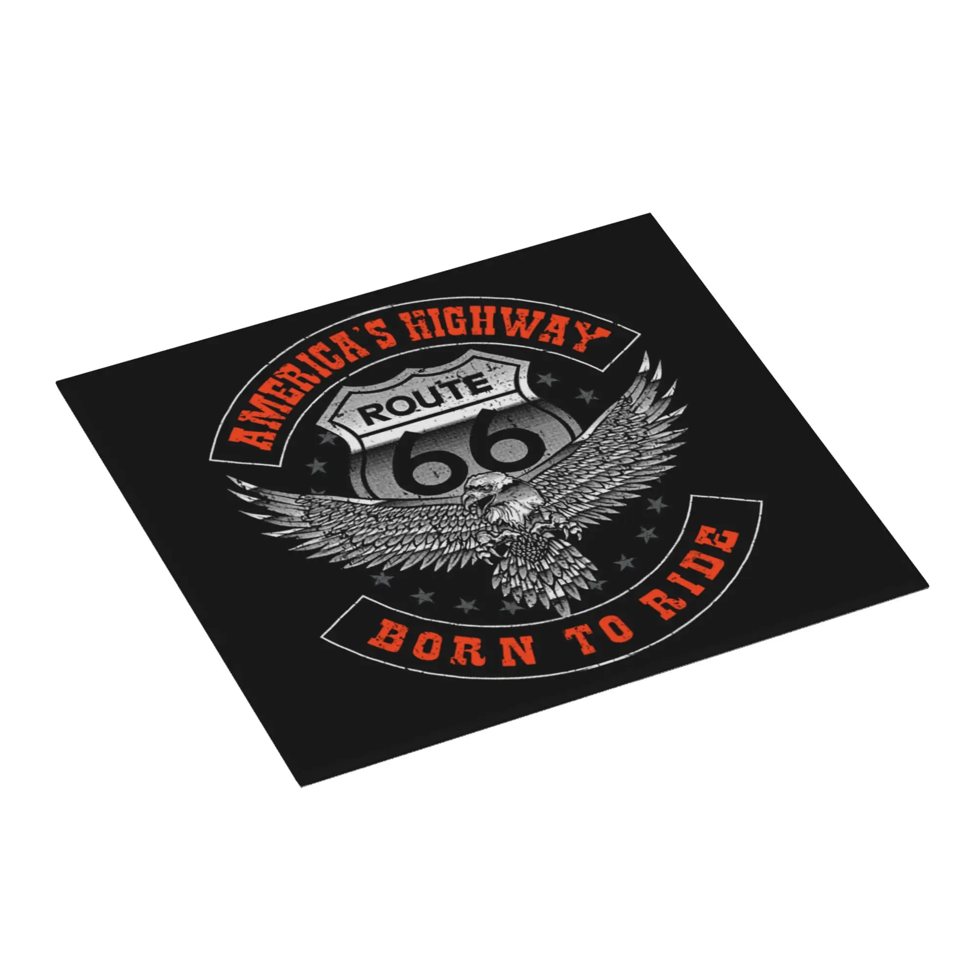 Ride The Route 66 Non‑Slip Waterproof Absorbent Barware Tableware Biker Motorcycle Cruise America Highway Mat For Kitchen