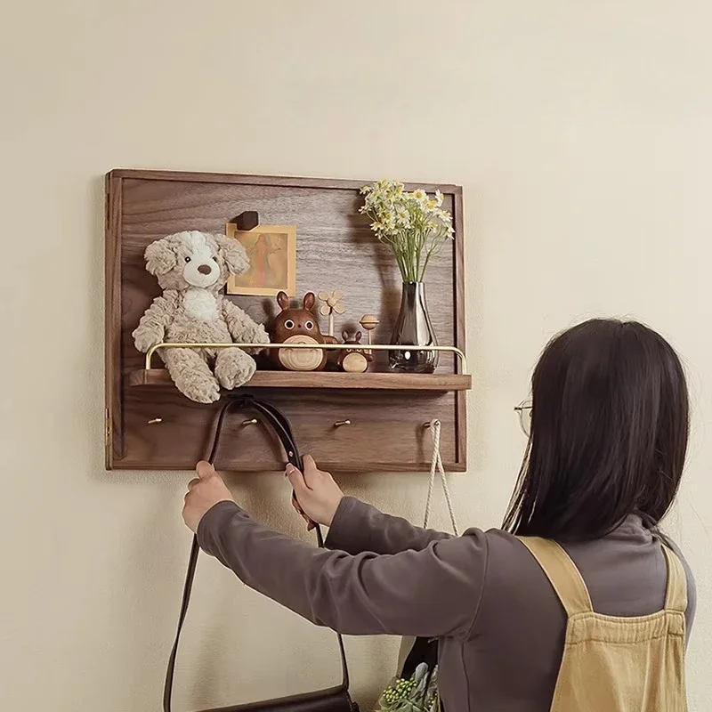 Swing Door Design with Solid Wood Frame & Hidden Shelf, Modern Home Wall Art. Decorative Electric Meter Box Cover Painting