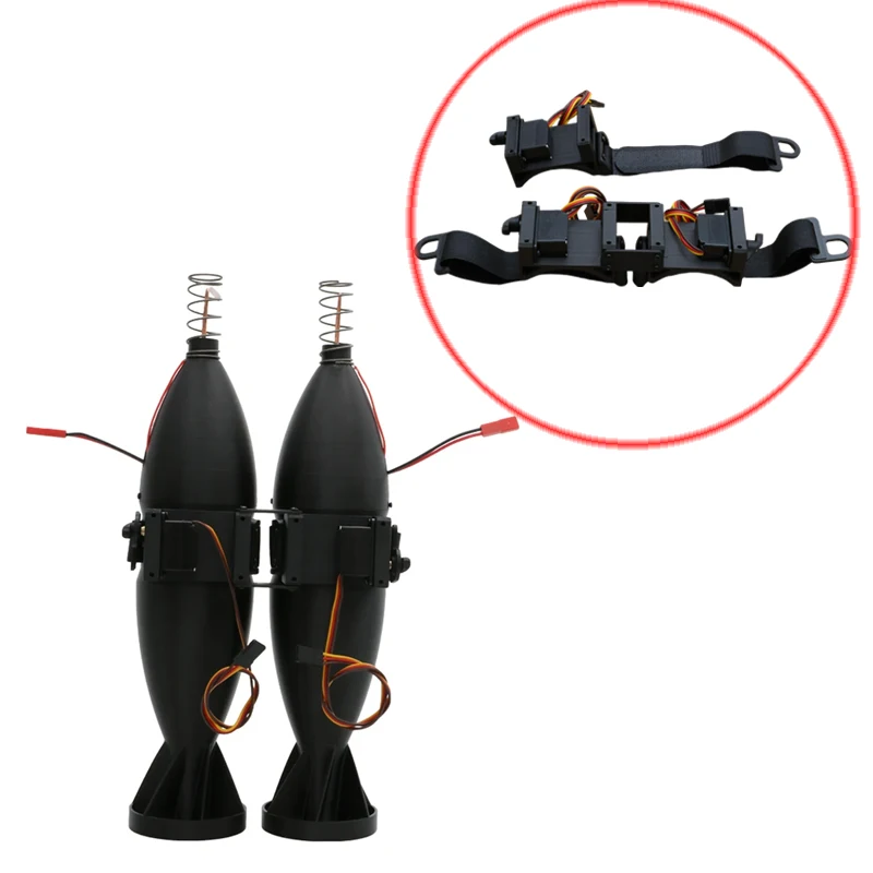 1PCS FPV RC Drone 5-12V Servo Drop Switch Quick-release Thrower Air Dropping Device Cable Tie Payload Dropper for Outdoor Rescue