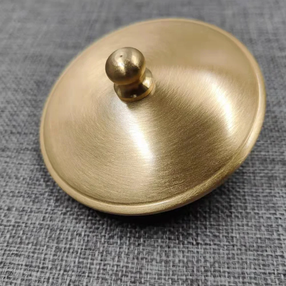 

Brass Ashtray Lid Copper Cover For Smokeless Indoor Outdoor Use Elegant Storage Jar Accessory Cloche Platter Dome Tabletop