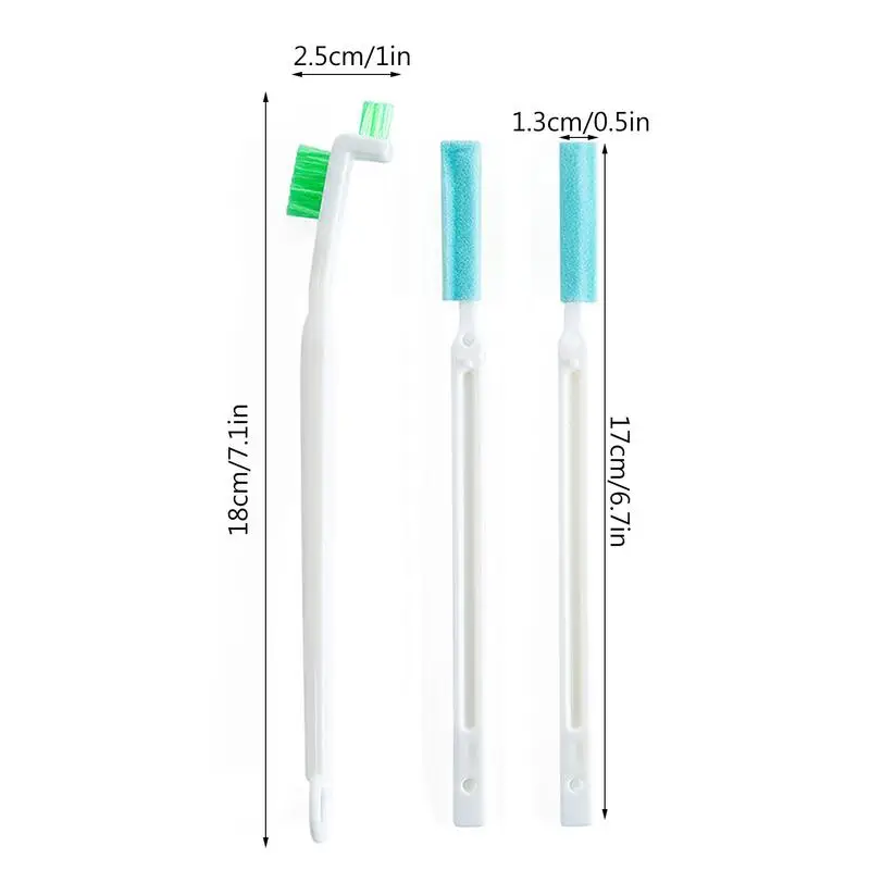 Baby Bottle Cleaning Brush Stain Removal Cup Groove Brush Set Cleaning Tools With Curved Brush Head For Cleaning Narrow Neck