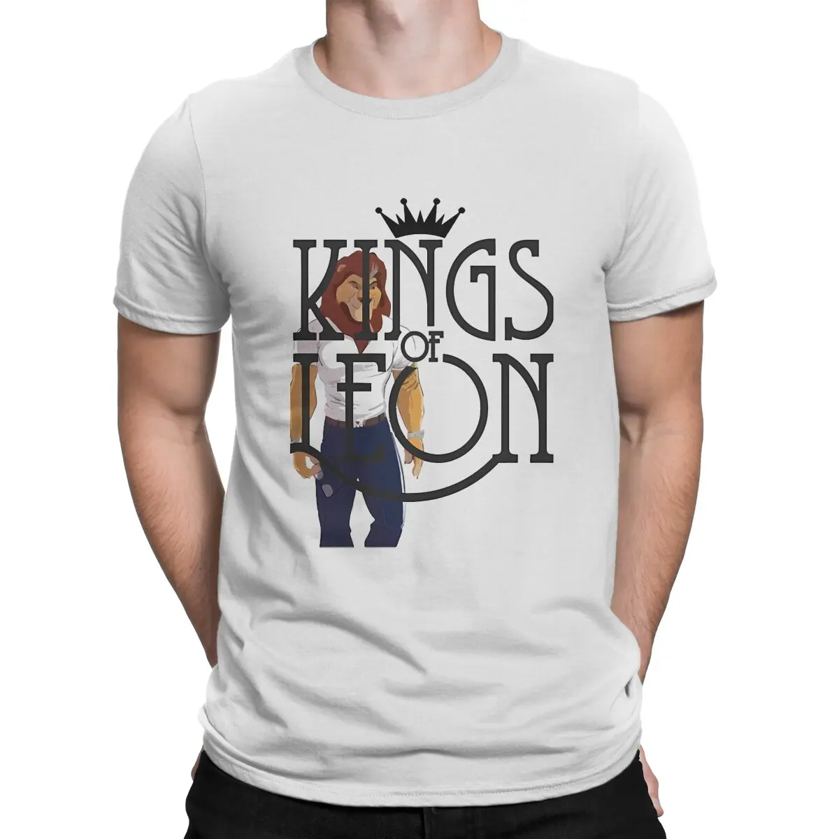 Creative Fans T-Shirts Men Round Collar Pure Cotton T Shirt K-Kings Of Leon Band Short Sleeve Tee Shirt 4XL 5XL Tops