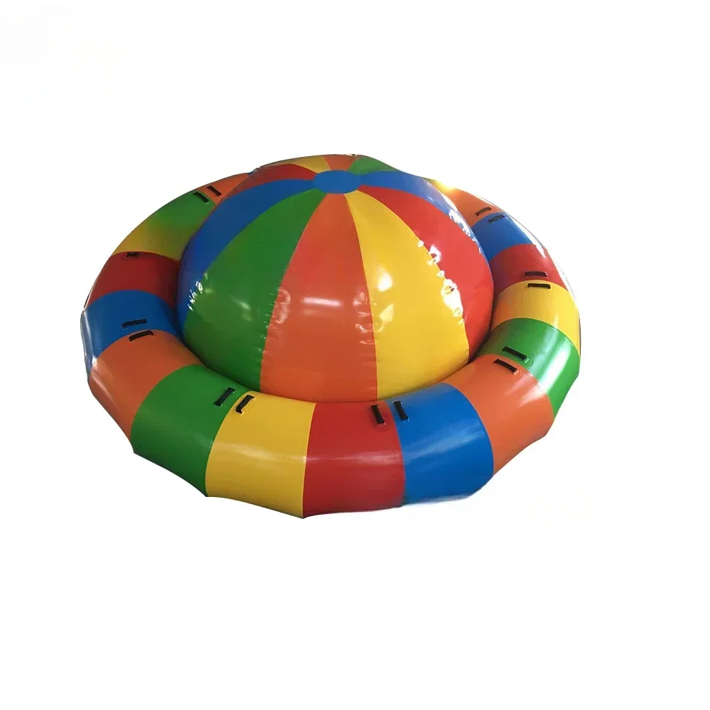 

Water Park Inflatable Spinner Toys Flying Disco Boat Inflatable Water Towable Boat