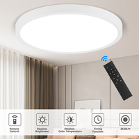 110V LED Ceiling Lamps Remote Control Modern 30W 50W Led Ceiling Lights Square Living Room Bedroom Indoor Kitchen Lighting Lamp