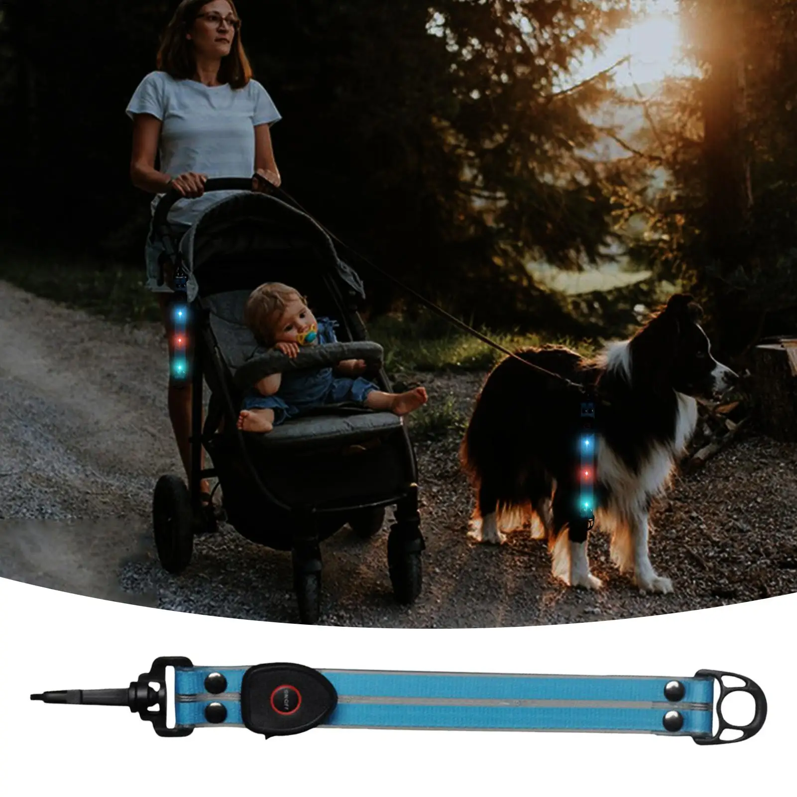 Backpack Reflector High Visibility USB Rechargeable Night Cycling Glow Backpack Pendant For Adult Women Walking Running Climbing