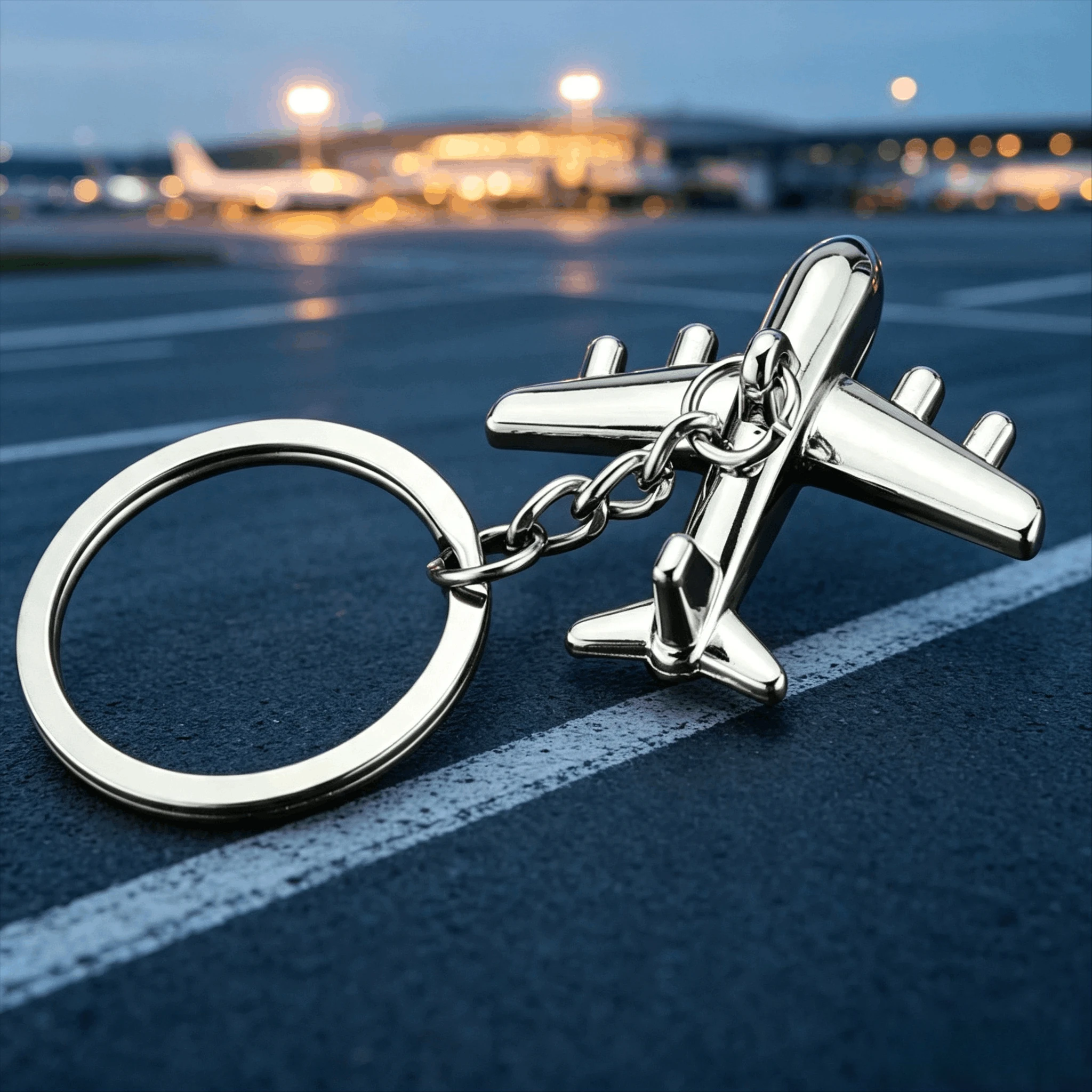 Fashion Air Plane Key Chains Keychain Keyfob Keyring Civil Aviation Air Plane Metal Alloy Hot Sale