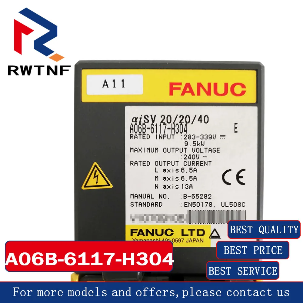 Brand New Genuine A06B-6117-H304 FANUC CNC system servo drive,100% original warehouse stock