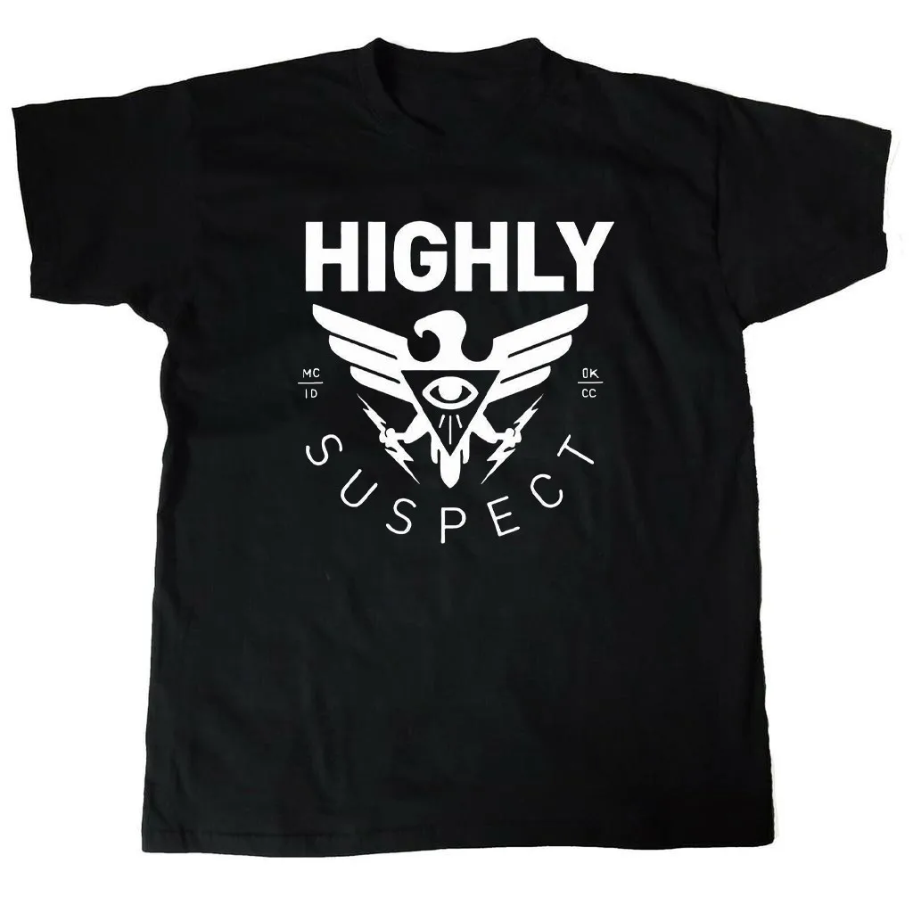 HIGHLY SUSPECT Band Logo Classic T Shirt Black All Size S-5Xl Gift Fan HH299