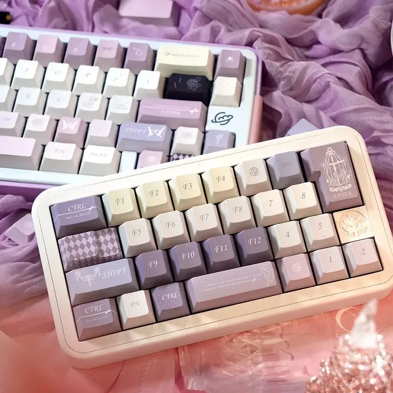

Mist fairy tale high value big full set cute original high PBT keycap hot sublimation mechanical keyboard cap