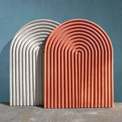 Rainbow Arch DoorStorage Tray Silicone Mold DIY Wave Coaster Making Plaster Epoxy Resin Casting Molds Home Crafts Decoration