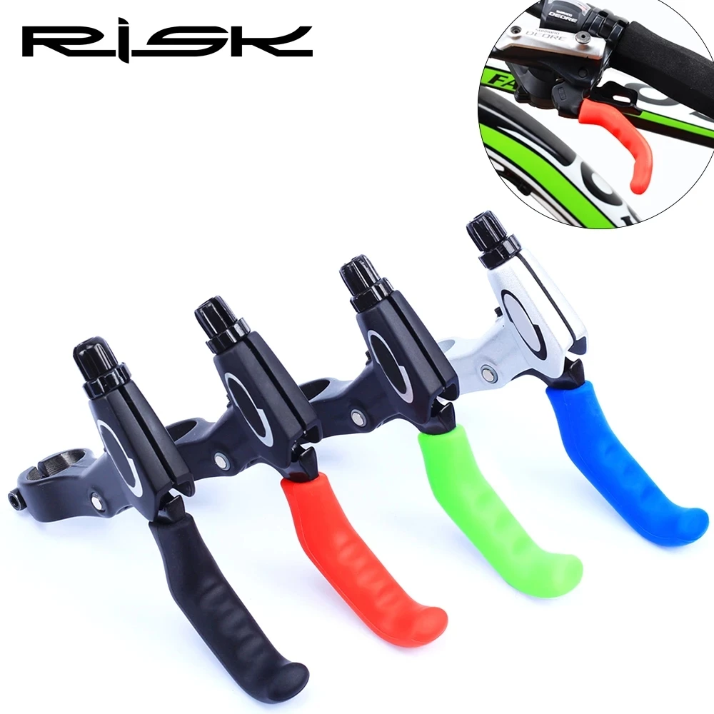 RISK Bicycle Brake Handle Lever Cover Nonslip Silicone Handlebar Grip Cover MTB Fixed Gear Universal Type Brake Lever Protection