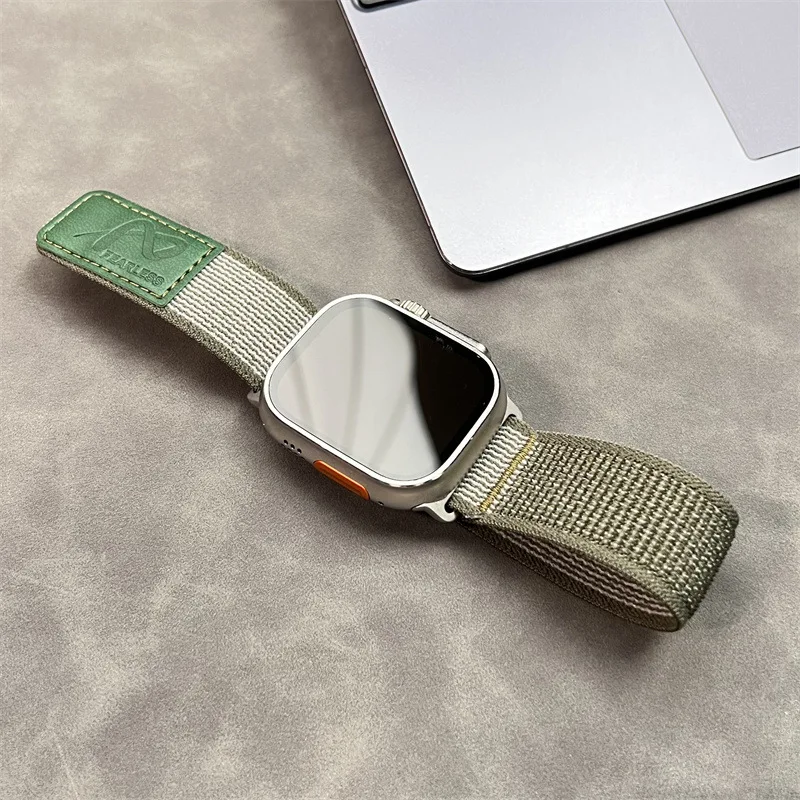 Pasek Trail Loop do Apple Watch Band 49 mm 45 mm 44 mm 42 mm 41 mm 40 mm 38 mm Nylonowa bransoletka iWatch Series 9 8 7 6 5 4 SE Ultra bands