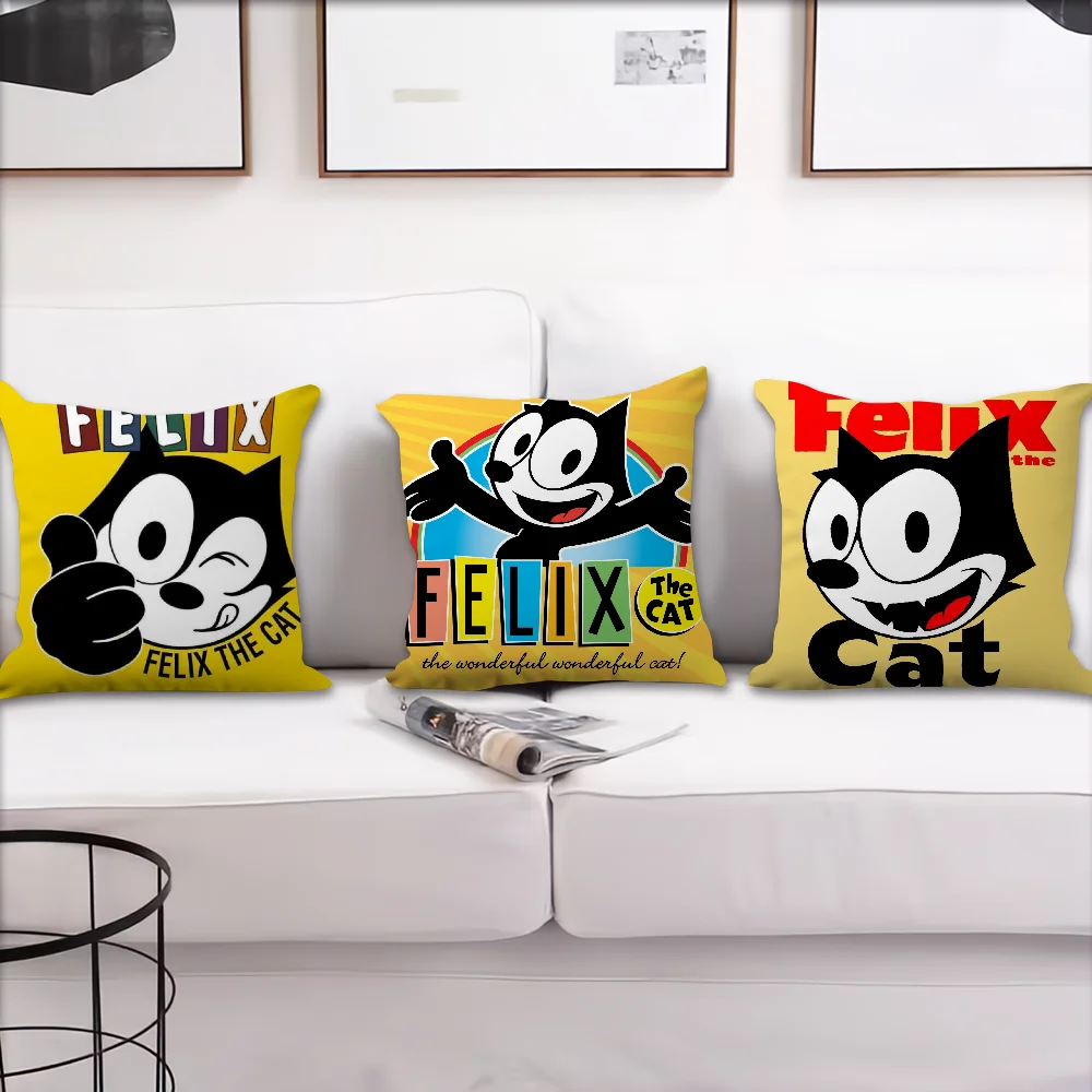 F-Felix the C-CatS Comfortable Decorative Pillow Case Suitable for Home Living Room Sofa Room Decoration