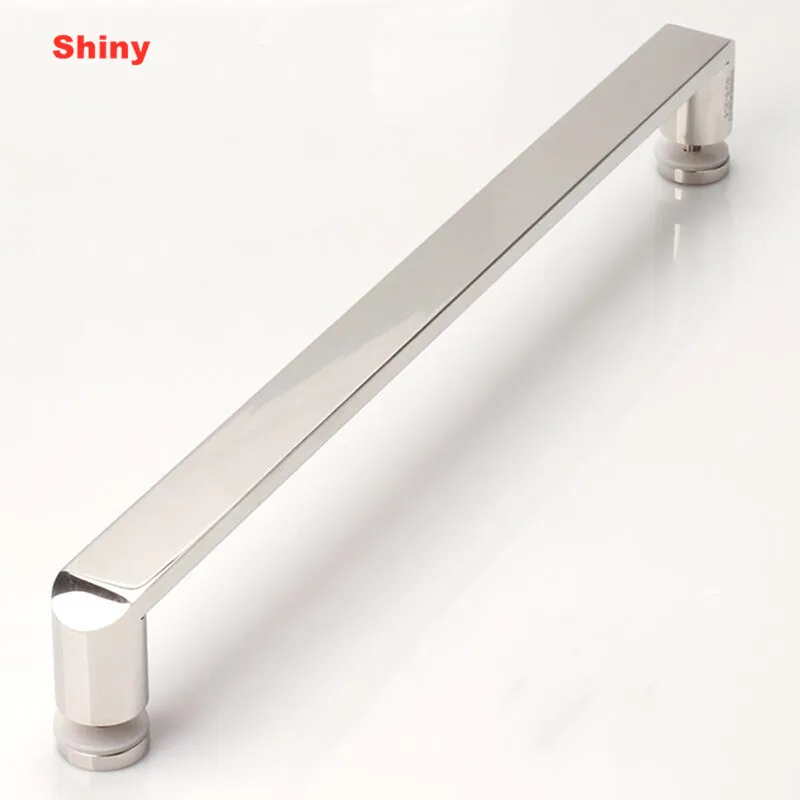 Stainless Steel Single Side Handle for Glass Sliding Door 440mm Hole Pitch Kitchen Bathroom Wardrobe Hardware XYLS-035-1
