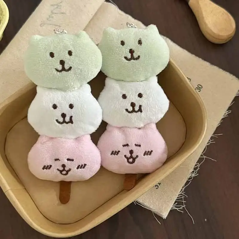 

Chiikawa аниме шуточный медведь плюшевая кукла кулон Mitarashi Dango Kawaii плюшевые игрушки украшения сумка брелок аксессуары милое девчачье сердце