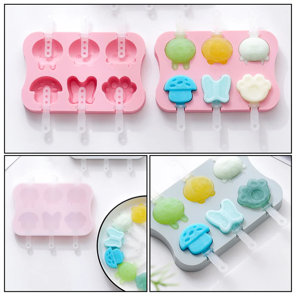 

2 set Maker DIY Tool Silicone Popsicle Mold 12 Rods Ice Cream Molds Ice Molds Caps Kitchen Bar Diy Silicone Moulds Supplies