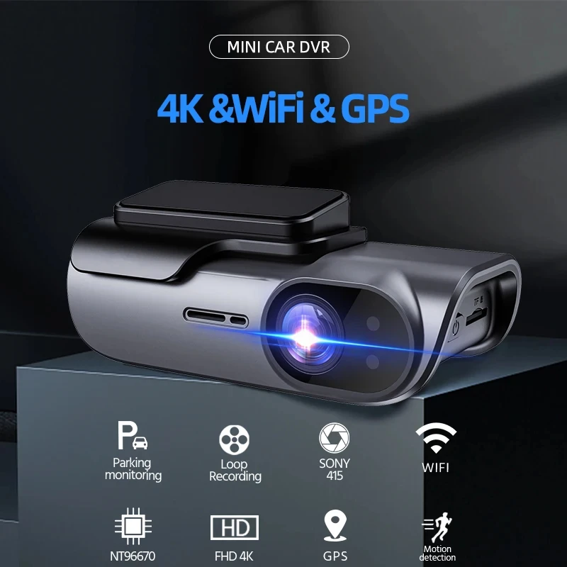 Kocam Dash Cam 4K 3840P Dash Camera for Cars WiFi GPS Car DVR Video Recorder With 24H Parking Monitor WDR Night Vision Black Box - Image 2