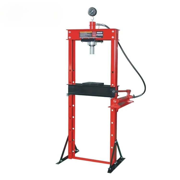 20T Hydraulic Shop Press with Gauge Low Price Heavy Duty Workshop Equipment