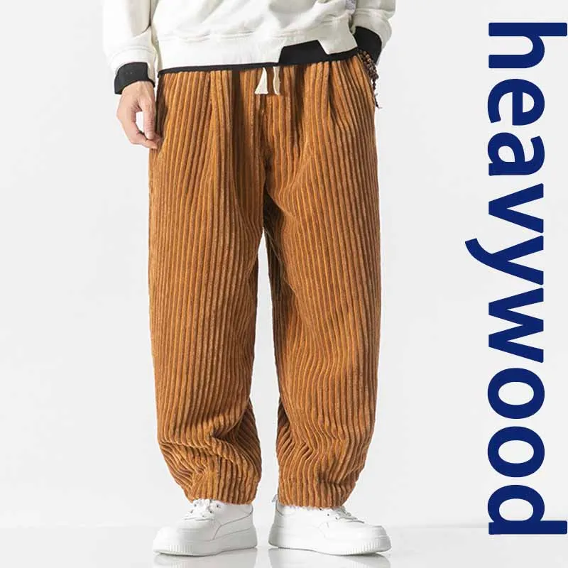 

2026 Autumn/Spring Men Corduroy Wide LegPants Oversized Joggers Casual Men's Pants Streetwear Vintage Pants Male Loose Trousers