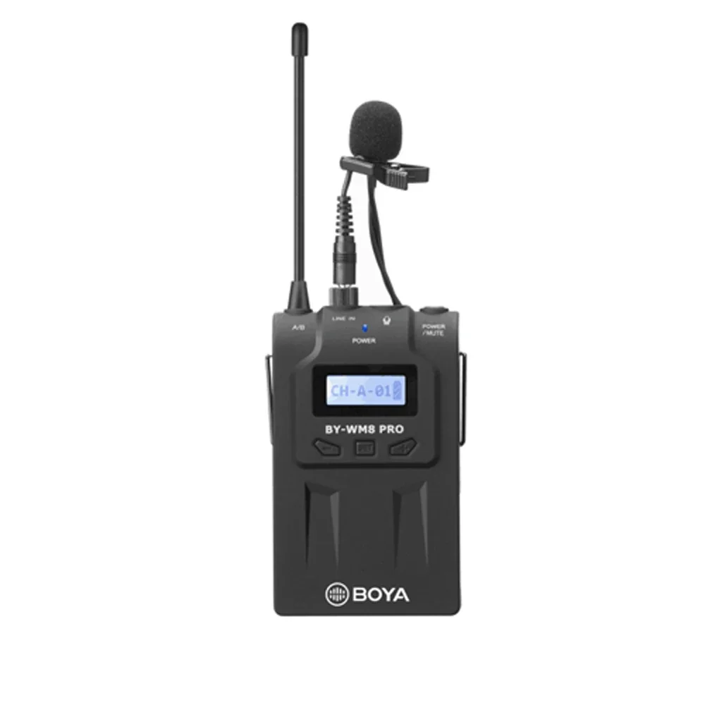 BOYA TX8 Pro Wireless Transmitter Microphone Kit Digital Bodypack 100m UHF System Lavalier Mic for RX8 Pro SP-RX8 Pro Receiver