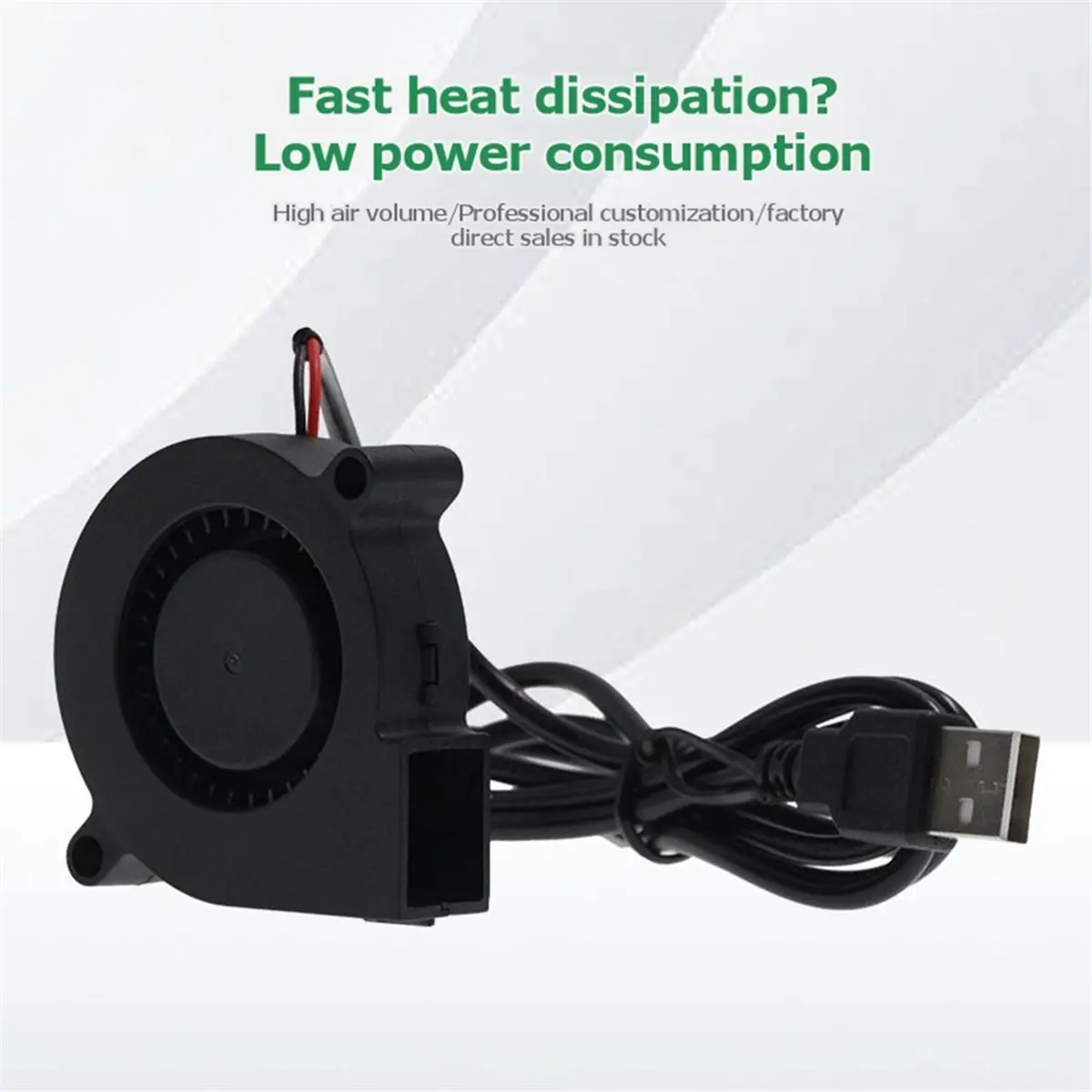 USB 5V 6100 RPM 5015 Cooling Blower Turbo Fan Turbine PC Case Fan Silent High Airflow Exhaust Cooler for 3D Printer