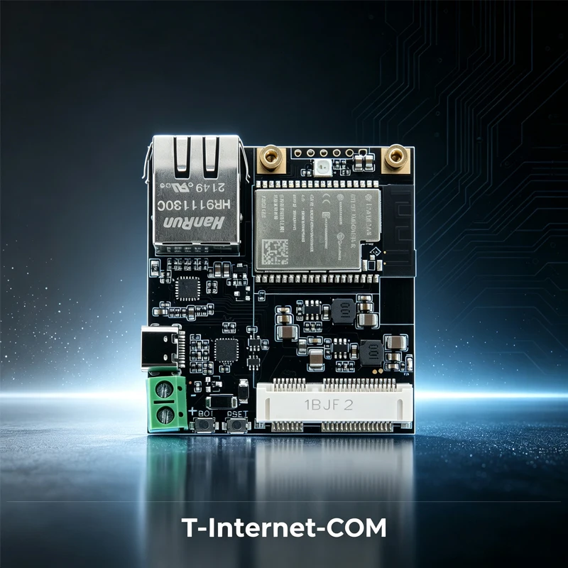 TTGO T‑Internet‑COM ESP32 LAN8720 Ethernet Dev Board, T‑PCIE Adapter for SIMCOM 4G LTE Modules WiFi Bluetooth IoT