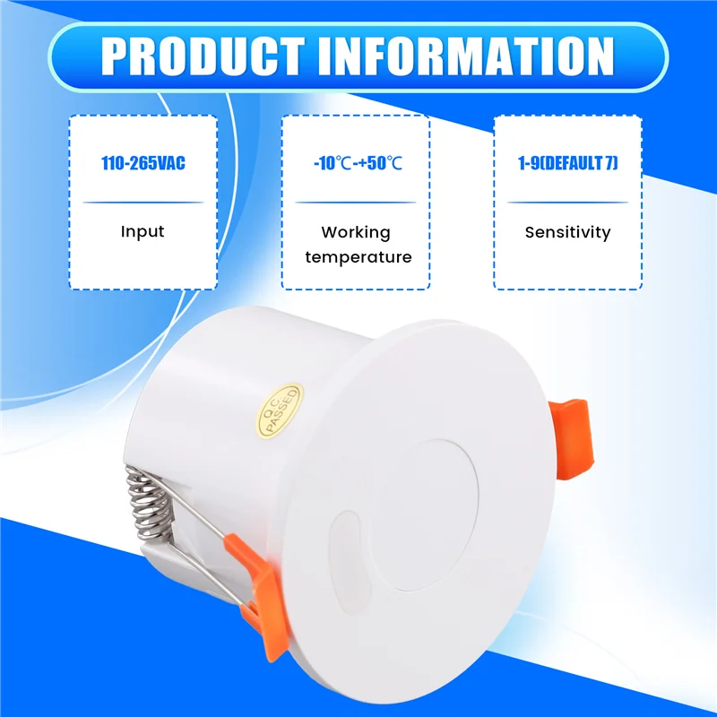 

B63B-Zigbee Mmwave Детектор присутствия человека 220 В/110 В Радарный датчик движения Реле Lux Light/Distance Detection Tuya