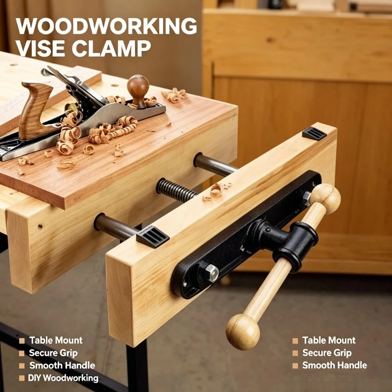Woodworking table clamping, carpenter table connecting rod workbench guide rod, console clamping, clamping tool