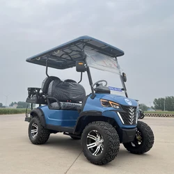 Electric 4 Wheel 4 Seater Electric Vehicle Off Road Golf Car Street Legal 72V Lithium Golf Buggy 4 6 Seater Electric Golf Cart