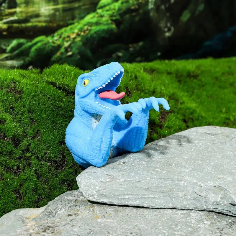 Burattino da dito Dinosauro Giocattoli antistress Bambola da dito in PVC Tyrannosaurus Rex Interazione genitore-figlio Novità Fidget Toys