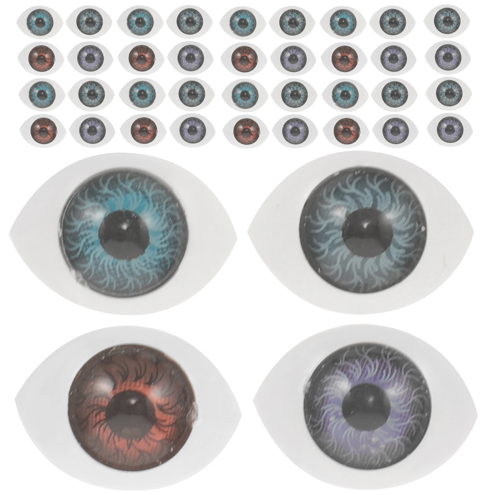 

100pcs Acrylic Eyeballs DIY Accessories Toy Fake Eyes Crafts Simulated Pendant Craft Decorations Premium Durable