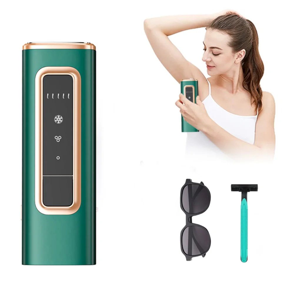 Portable IPL Permanent Laser Epilator Painless Ice Cooling Body Hair Removal Depilator 5 Gear 999999 Flashes Hair Removal Device