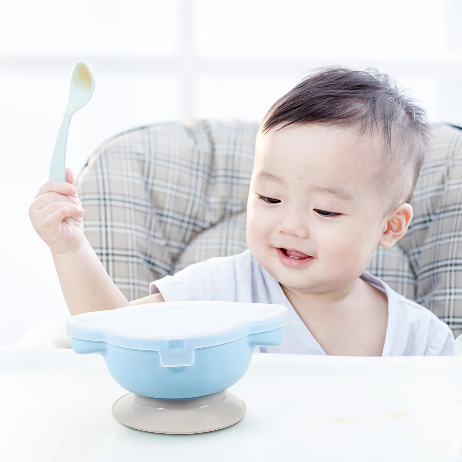 

Silicone Suction Bowl for Anti Fall Plate Small Bowl Set Food Container Toddler Tableware