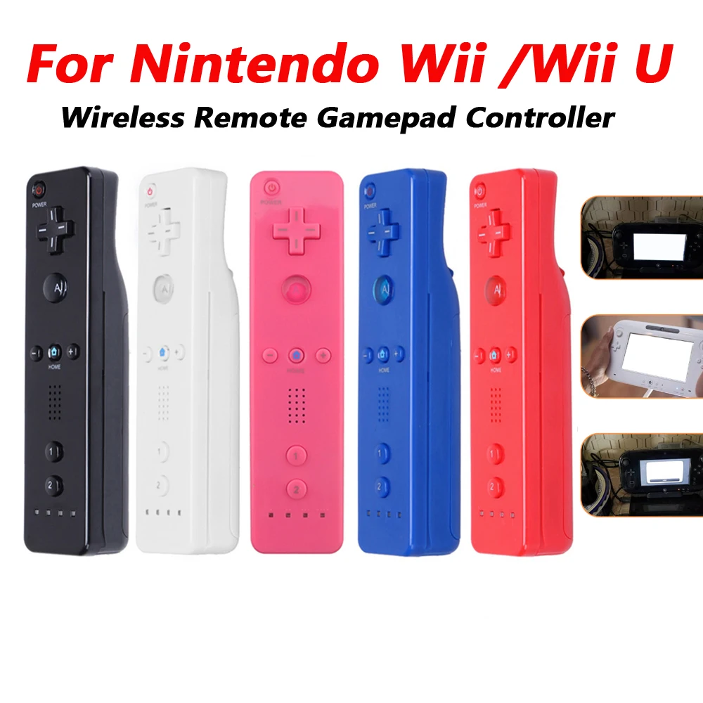 Wireless Gamepad สำหรับเกม Nintendo Wii รีโมทคอนโทรล Built-In Motion Plus จอยสติ๊ก Joypad สำหรับ Nintendo WII/สำหรับ WII U